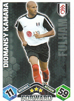 Diomansy Kamara Fulham 2009/10 Topps Match Attax #160